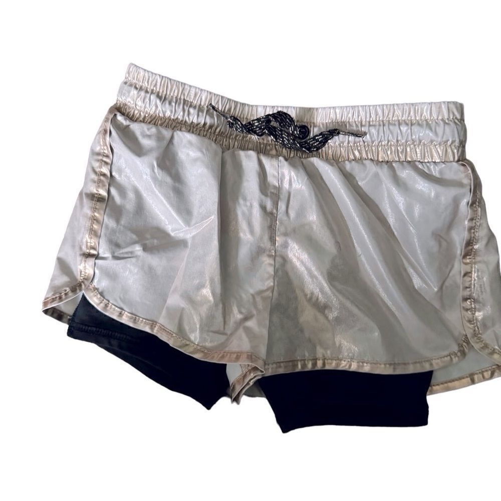 Ideology Metallic Drawstring  Shorts Size 2T